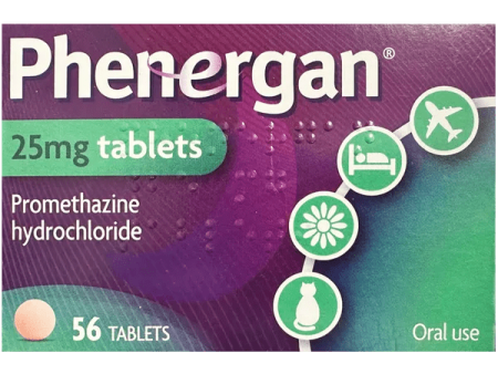 Phenergan Tablets 25mg Pack of 56 Hot on Sale