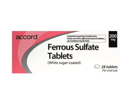 Ferrous Sulfate 200mg Tablets Pack of 28 Hot on Sale