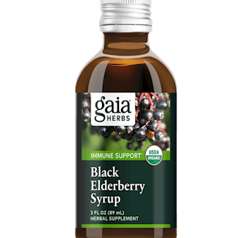 Black Elderberry Syrup, 3 oz - Gaia Herbs Hot on Sale