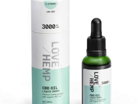 CBD Liquid Oral Oil Drops (3,000mg CBD) 30ml - Love Hemp® For Discount