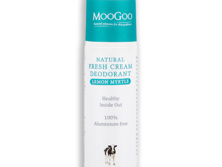 MooGoo Fresh Cream Lemon Myrtle Deodorant 115ml For Discount