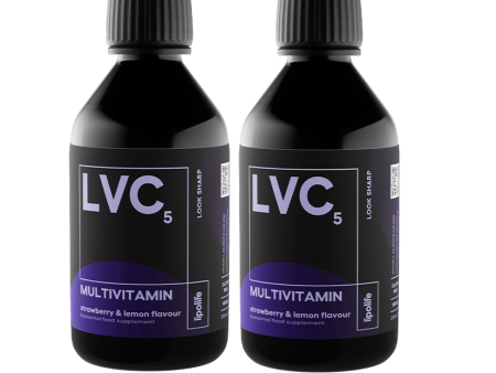 LVC5 - Liposomal Multivitamin - Strawberry & Lemon, 2 x 250 ml - lipolife DOUBLE PACK Hot on Sale