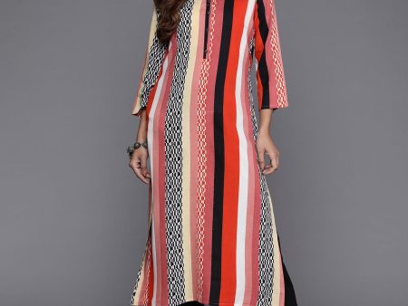 Women Multi Printed Straight Kurtas - Taantav on Sale