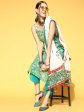 Women Green Printed Straight Kurta Palazzo With Dupatta Set - Taantav Sale