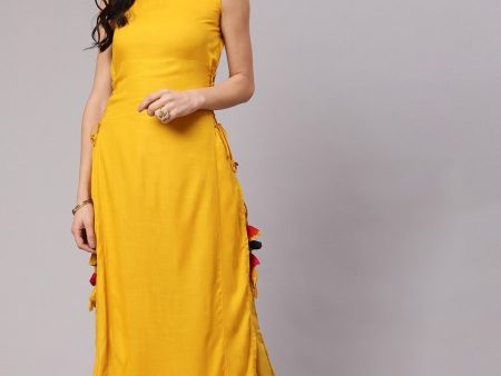 Aks Sleeveless High-Slit Kurta Online Sale