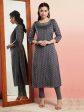 Aks Ethnic Motifs Woven Design Mirror Work Chanderi Silk Kurta Online