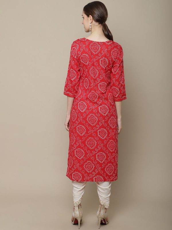 Sangria Bandhani Printed Cotton Kurta Online Sale