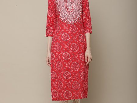 Sangria Bandhani Printed Cotton Kurta Online Sale