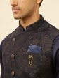 Manyavar Brocade Regular Kurta and Pyjamas With Nehru Jacket Hot on Sale