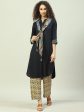 Biba Ethnic Motifs Printed Kurta With Trousers & Dupatta on Sale