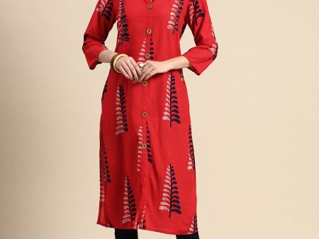 Sangria Women Floral Printed Kurta Hot on Sale