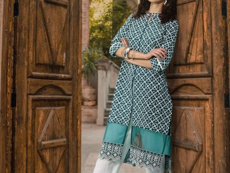 Sangria Chikankari Embroidered Kurta Sale