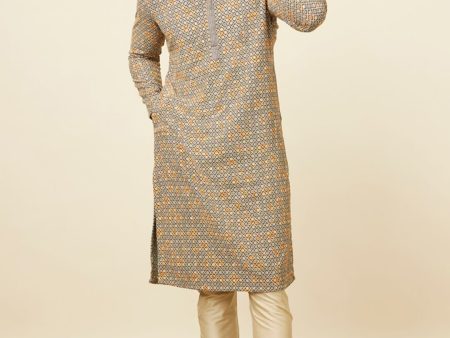 Manyavar Ethnic Motifs Embroidered Regular Kurta With Churidar For Discount