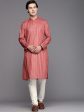 Manyavar Men Coral Kurta with Churidar Hot on Sale