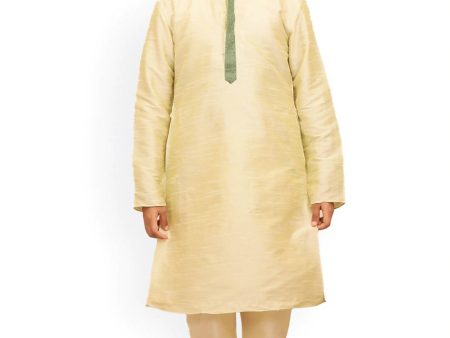 Manyavar Boys Lime Green Kurta with Churidar Supply