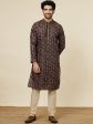 Manyavar Floral Printed Regular Kurta with Churidar Supply