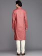 Manyavar Men Coral Kurta with Churidar Hot on Sale