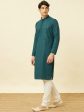 Manyavar Ethnic Motifs Embroidered Sequinned Kurta with Pyjamas Hot on Sale