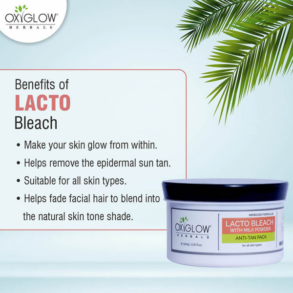 Oxyglow Herbals Lacto Bleach Cream - Anti-Tan Pack For Sale