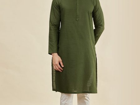 Manyavar Ethnic Motifs Woven Design Pure Cotton Kurta with Pyjamas Fashion