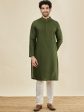 Manyavar Ethnic Motifs Woven Design Pure Cotton Kurta with Pyjamas Fashion