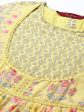 Sangria Women Yellow & Pink Floral Printed Anarkali Kurta For Discount