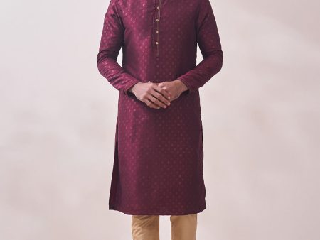 Manyavar Men Ethnic Motifs Printed Kurta with Churidar Online