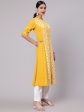 Aks Ethnic Motifs Embroidered Thread Work A-Line Kurta Hot on Sale