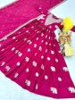 Aastha Fashion Magenta Fox Georgette Heavy 3mm sequence Embroidery Work Gown Discount