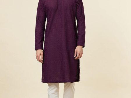 Manyavar Ethnic Motifs Embroidered Regular Thread Work Kurta With Pyjamas on Sale