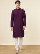 Manyavar Ethnic Motifs Embroidered Regular Thread Work Kurta With Pyjamas on Sale