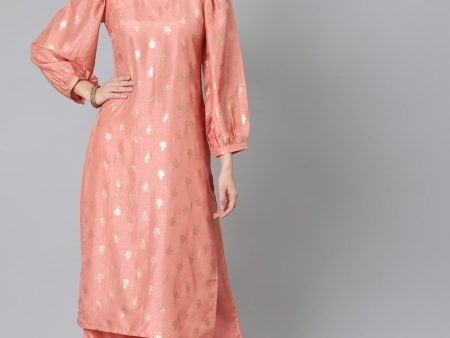 Aks Ethnic Motifs Printed Regular Kurta With Palazzos Cheap